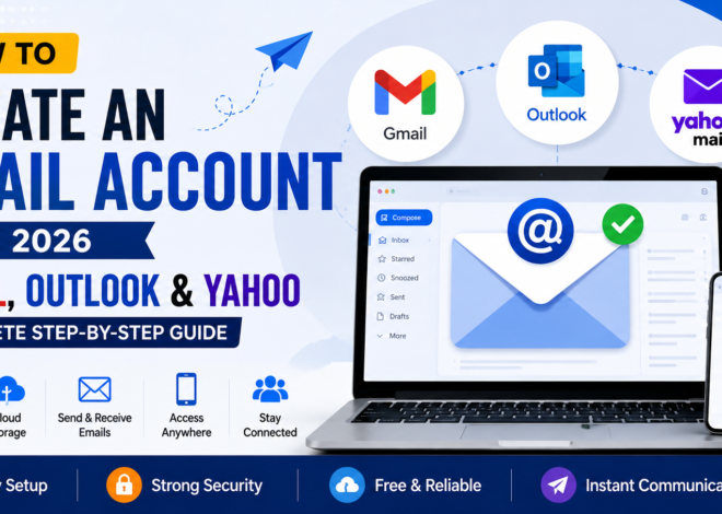 Email Kaise Banaye? (Gmail, Outlook, Yahoo Mail) – Complete Beginner’s Guide in 2026