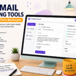 Professional using AI email writing software to create emails faster