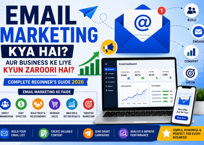 Email Marketing Kya Hai Aur Business Ke Liye Kyun Zaroori Hai? (Complete Beginner’s Guide 2026)