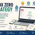 Professional email inbox organized using the Inbox Zero strategy to improve productivity and email management.