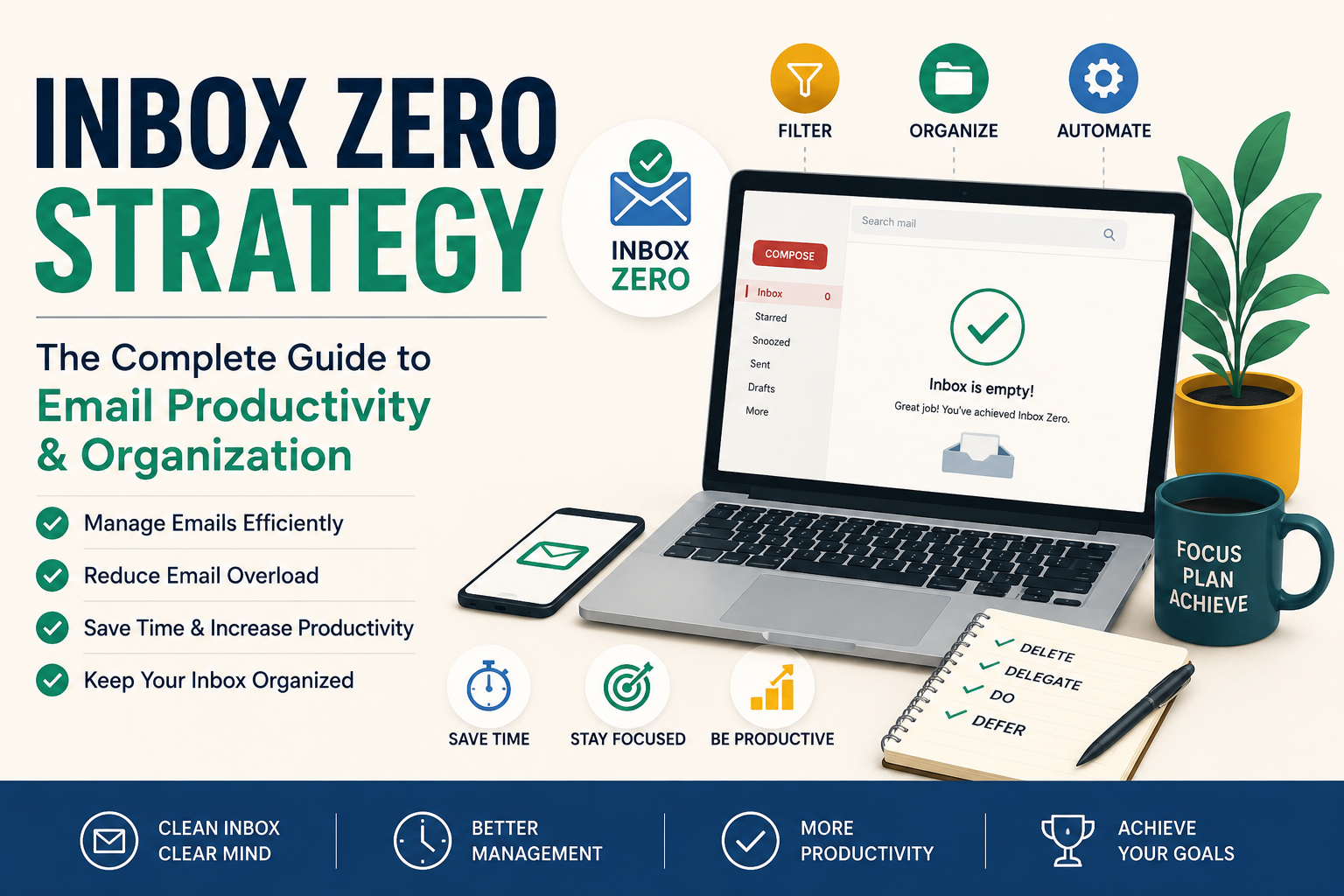 Inbox Zero Strategy: The Complete Guide to Achieving an Organized and Productive Email Inbox