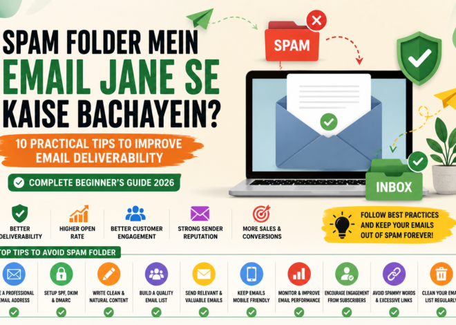 Spam Folder Mein Email Jane Se Kaise Bachayein? (Complete Beginner’s Guide 2026)