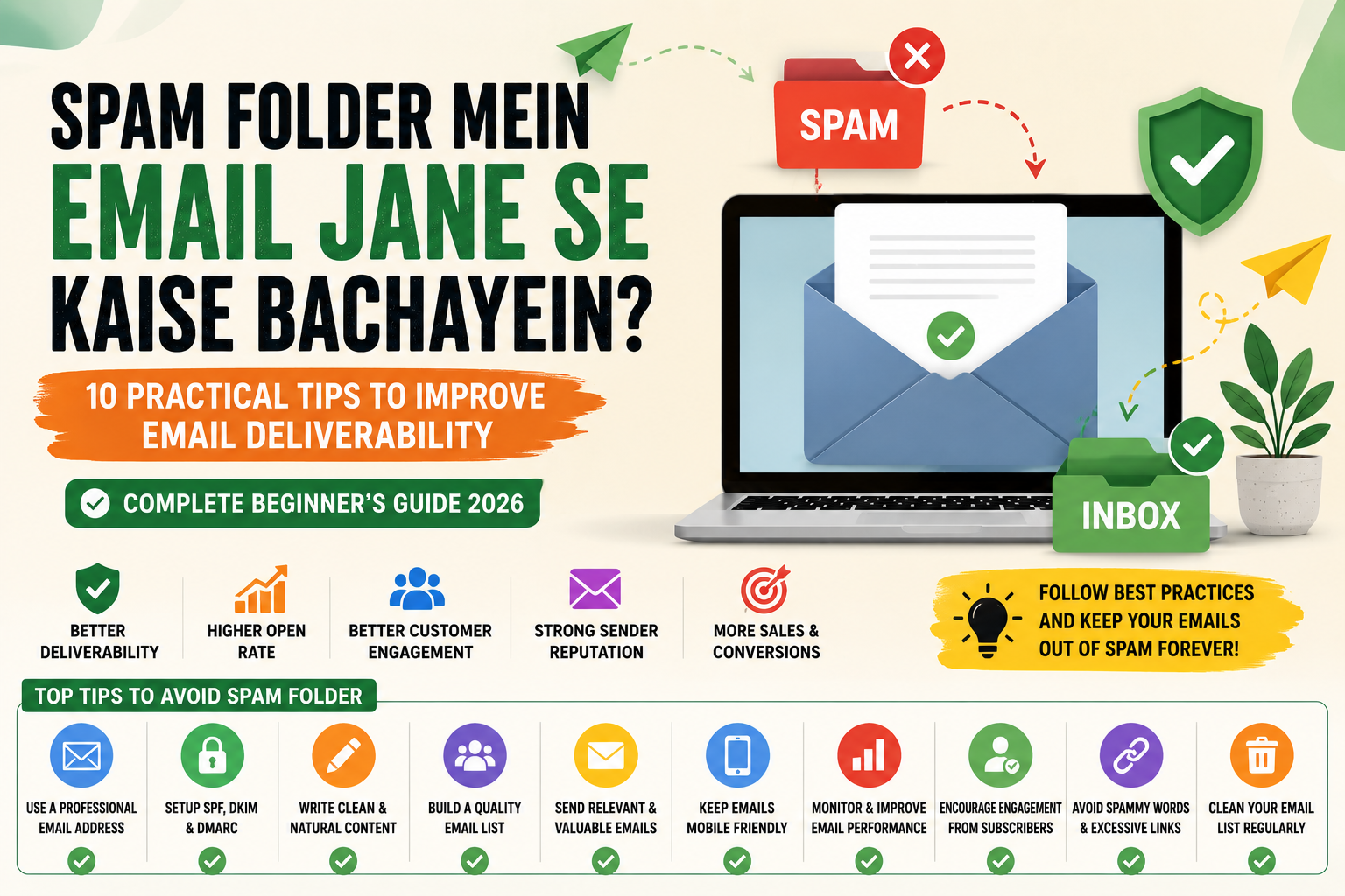 Spam Folder Mein Email Jane Se Kaise Bachayein – Practical Tips to Improve Email Deliverability and Avoid Spam Filters